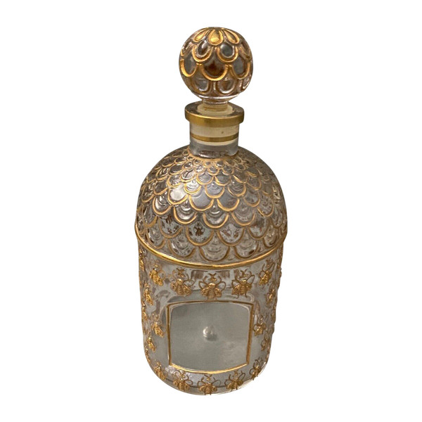 Guerlain Paris gravierte Bienenmodell-Parfümflasche aus Glas