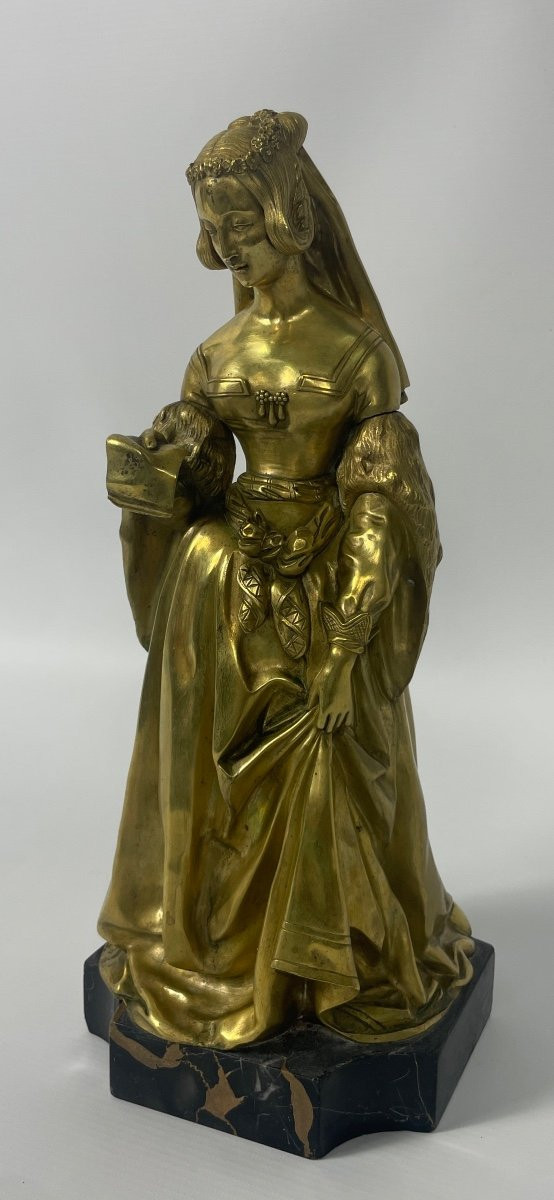  Elegante scultura rinascimentale in bronzo del XIX secolo