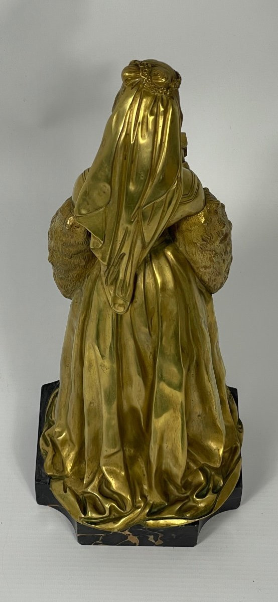  Elegante scultura rinascimentale in bronzo del XIX secolo
