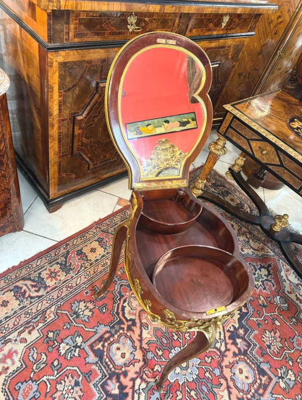 Petite Table de Toilettes Ou Rangement A Bijoux Art Nouveau