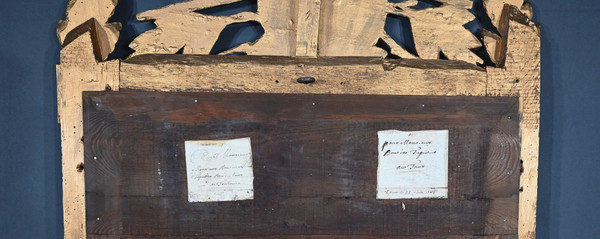 Important Miroir en Bois Doré, époque Louis XV - 1768