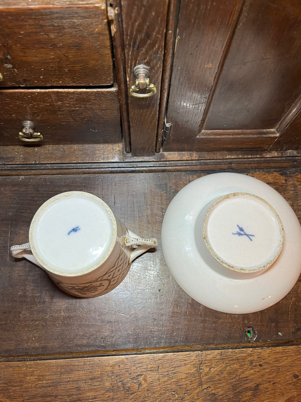 Tazza tremante manifattura della fine del XVIII secolo di Faubourg Saint Lazare - così com'è 