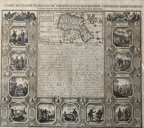 Carte du XVIIIe de l'Ile de Madagascar