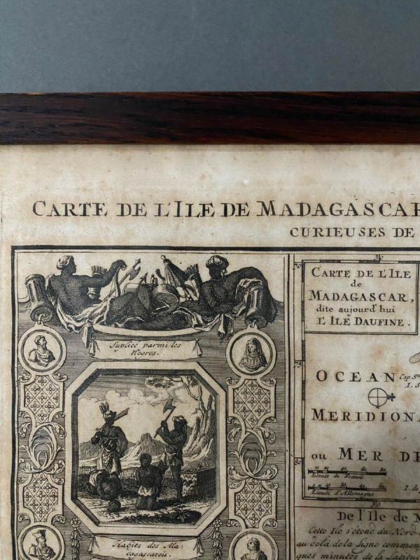 Carte du XVIIIe de l'Ile de Madagascar