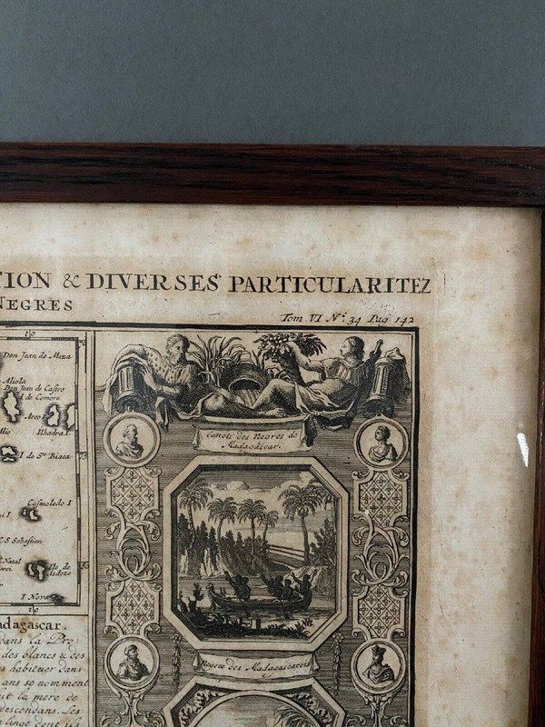 Carte du XVIIIe de l'Ile de Madagascar