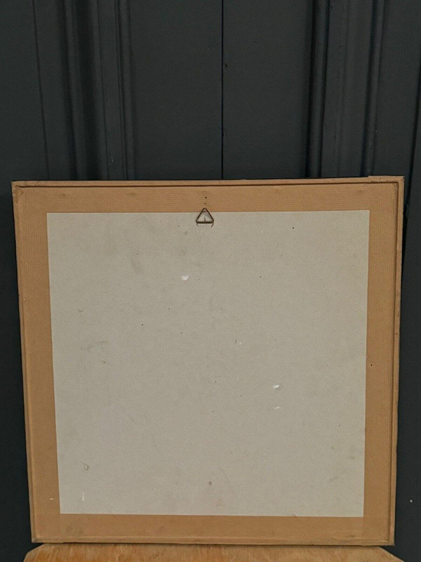 Dessin sur papier par Claude Jousset représentant une église bretonne XXe