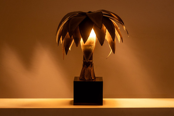 Maison Jansen. Palm tree lamp in gilded brass. Circa 1970. LS4506587Y