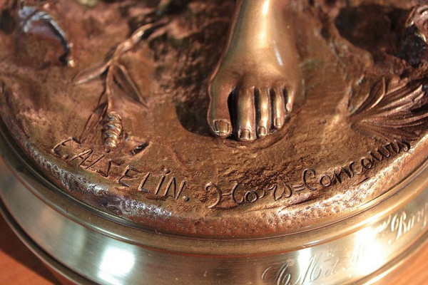 Bronze « Glaneuse » de E. Aizelin – XIXe