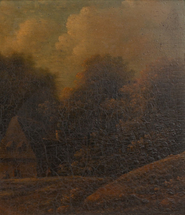 Öl auf Holz, Restaurierungszeit, goldener Rahmen der flämischen Schule