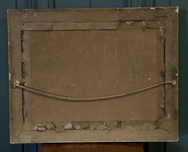 Öl auf Leinwand Stillleben Blumenstrauß 20. Jahrhundert M. Meton
