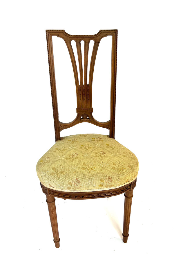 Paire de chaises d'appoint style Louis XVI