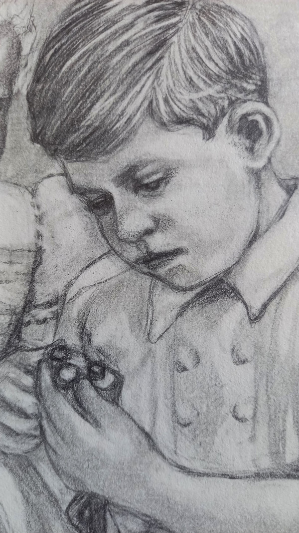 Portrait of Prince Charles and Princess Anne in 1952