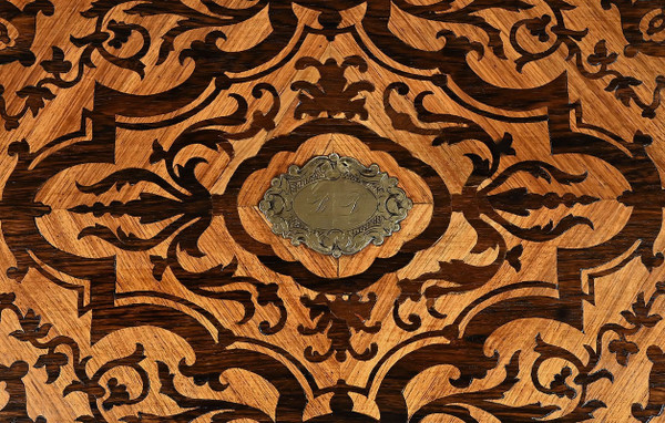 Operaia in Palissandro e Palissandro stile Luigi XV periodo Napoleone III - Metà del XIX secolo