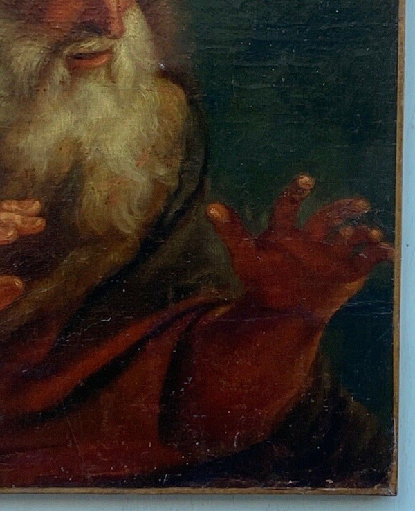 Öl auf Leinwand Porträt eines Mannes Mythologie 17. Jahrhundert