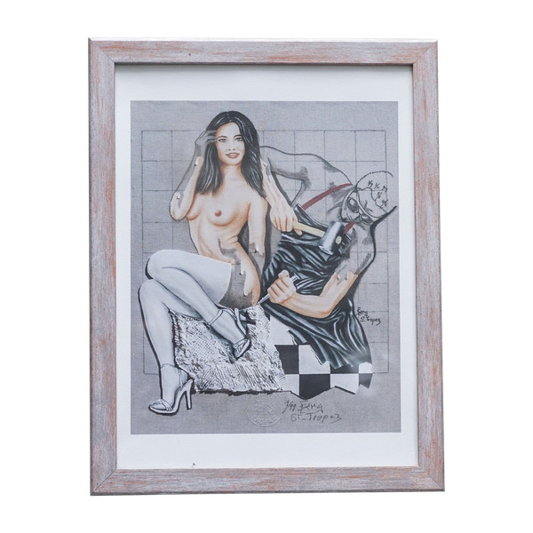 Serge CONTAT, Lithography I, Sculptor by Cserg Painter in Saint Tropez