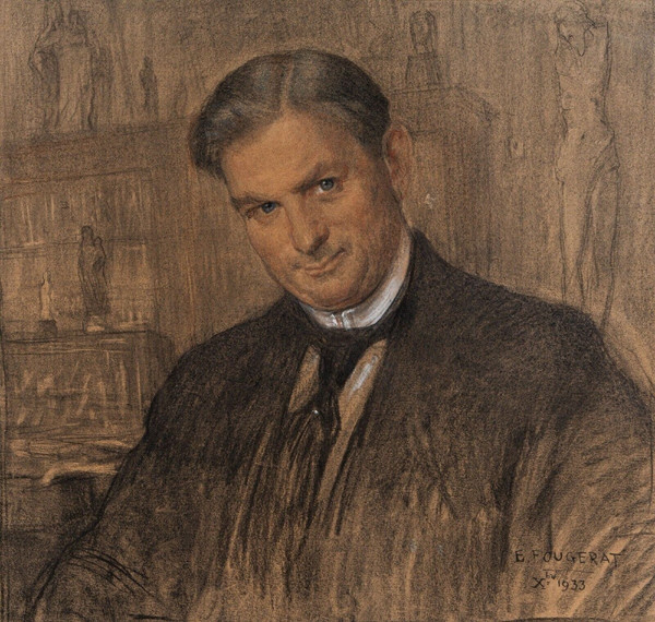 Ritratto ad acquerello del chirurgo Paul Thoby di E. Fougerat 1933