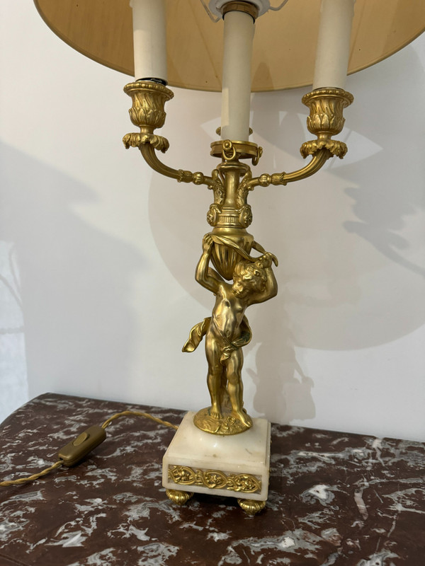 CHERUBIN LAMP NAPOLEON III - 19th century
