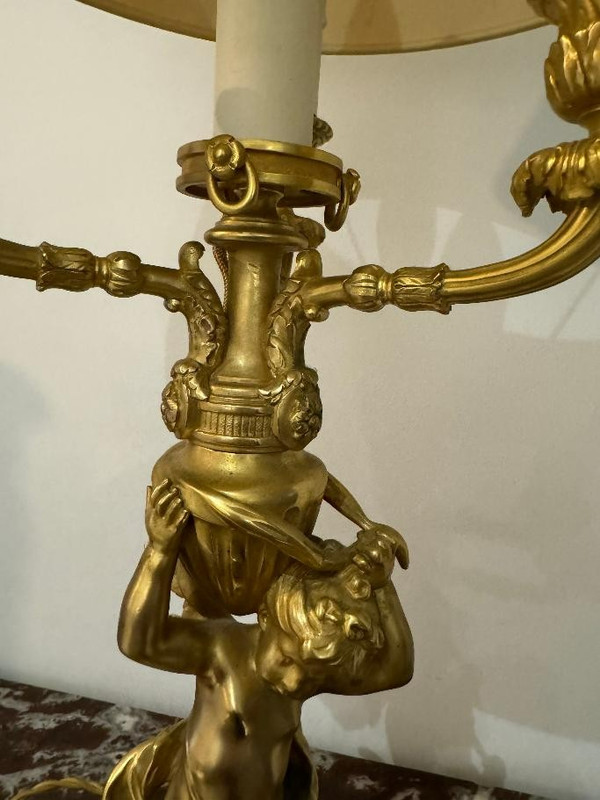 CHERUBIN LAMP NAPOLEON III - 19th century