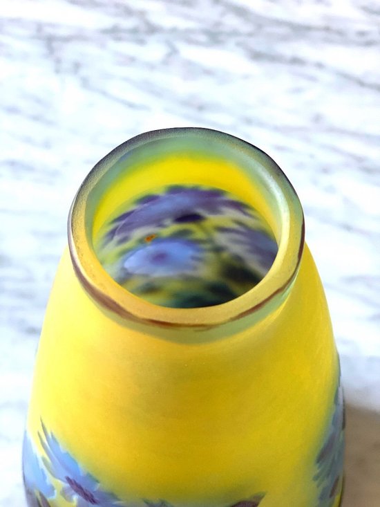 Emile Gallé Jugendstil-Gänseblümchenvase