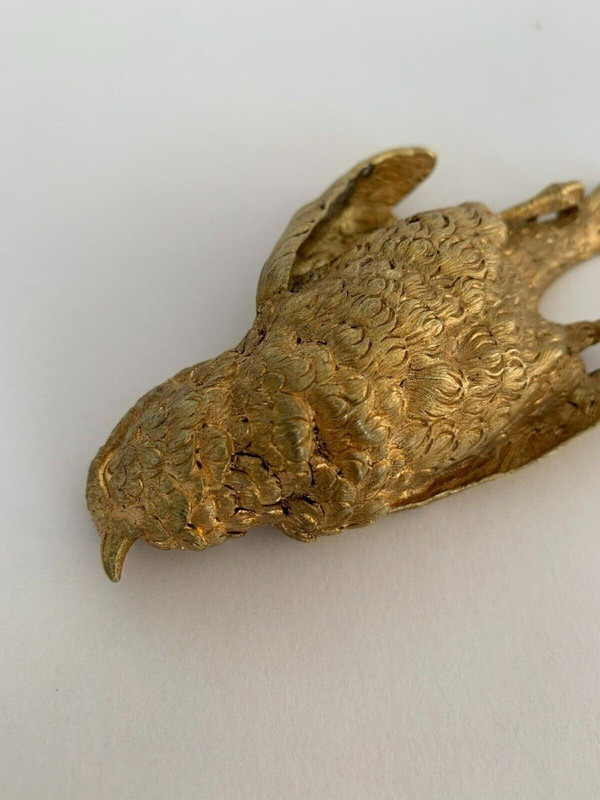 Fermacarte in bronzo con pernice di Napoleone III XIX secolo