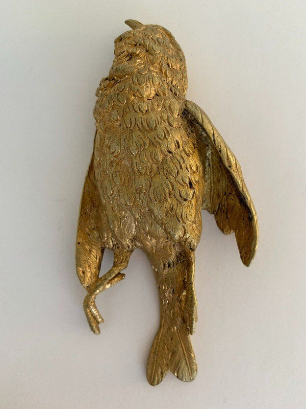 Fermacarte in bronzo con pernice di Napoleone III XIX secolo