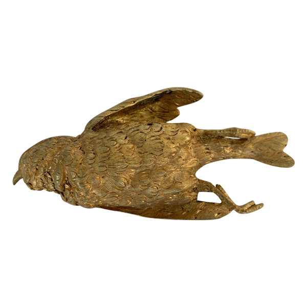 Fermacarte in bronzo con pernice di Napoleone III XIX secolo