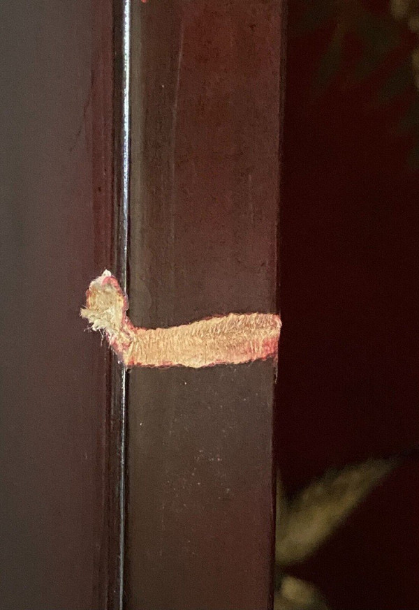 Paravento cinese in lacca, 4 pannelli, decorazioni naturalistiche, inizio XX secolo