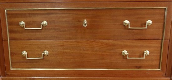  Cassettone in mogano, stile Luigi XVI - 2a metà del 19° secolo