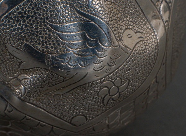 Kovsh Russian silver calabash cup 1900