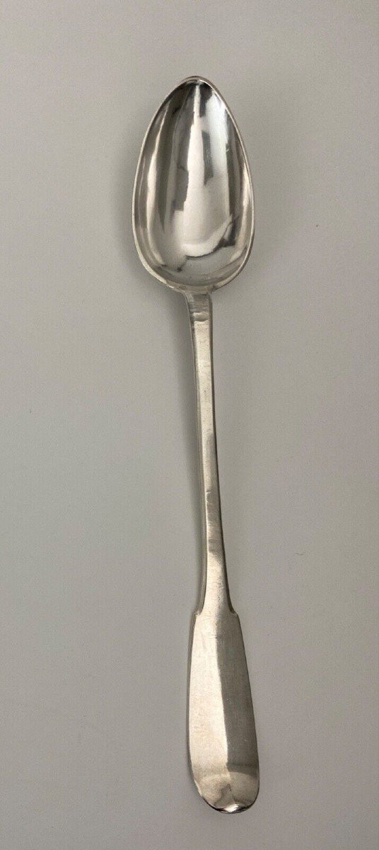 18th century silver Fermiers généraux stew spoon 172 grams