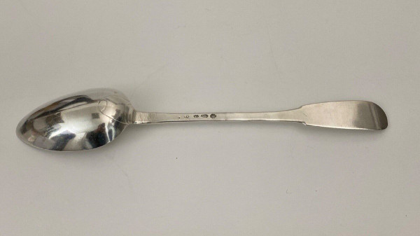 18th century silver Fermiers généraux stew spoon 172 grams