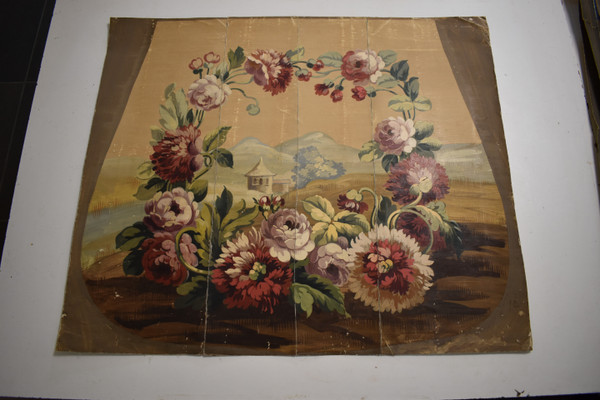 Cartone di arazzi Aubusson fine XIX-inizio XX secolo