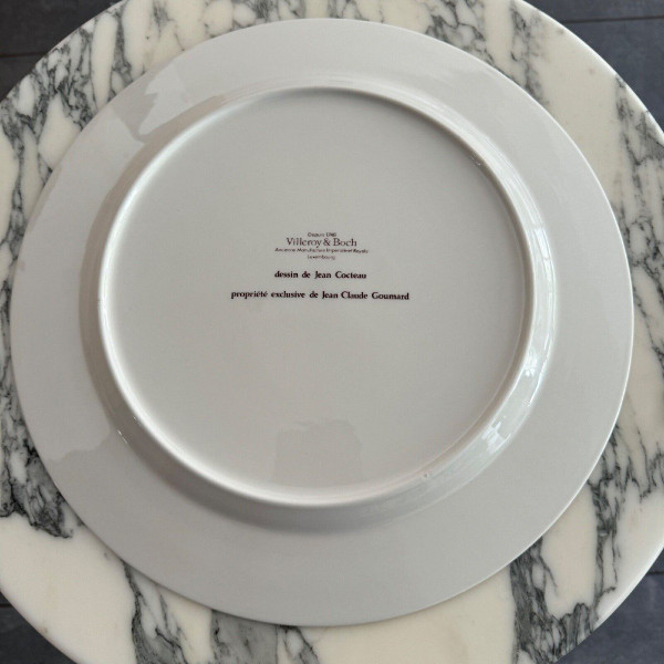 Plate design by Jean Cocteau Villeroy & Boch Jean-Claude Goumard