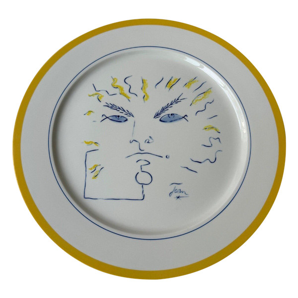 Plate design by Jean Cocteau Villeroy & Boch Jean-Claude Goumard