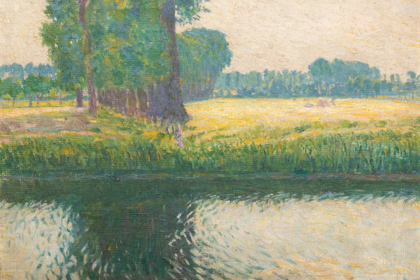 Vue d'Afsnee par Fritz Van Loo (1871-1957)