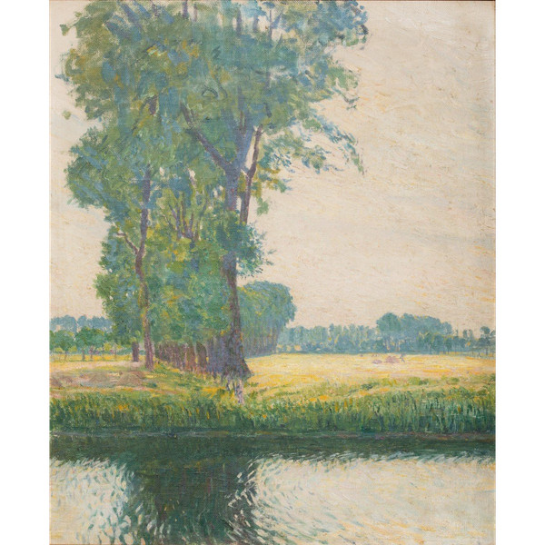 Vue d'Afsnee par Fritz Van Loo (1871-1957)