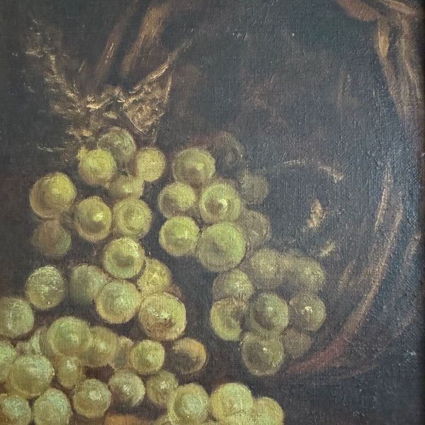 Öl auf Leinwand 1900 nach Fantin Latour Stillleben Blumen und Früchte