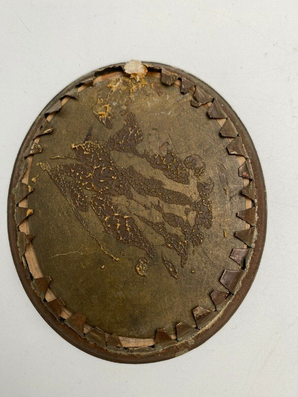 Hand-painted miniature by a 17th or 18th century nobleman with blackened pearwood frame