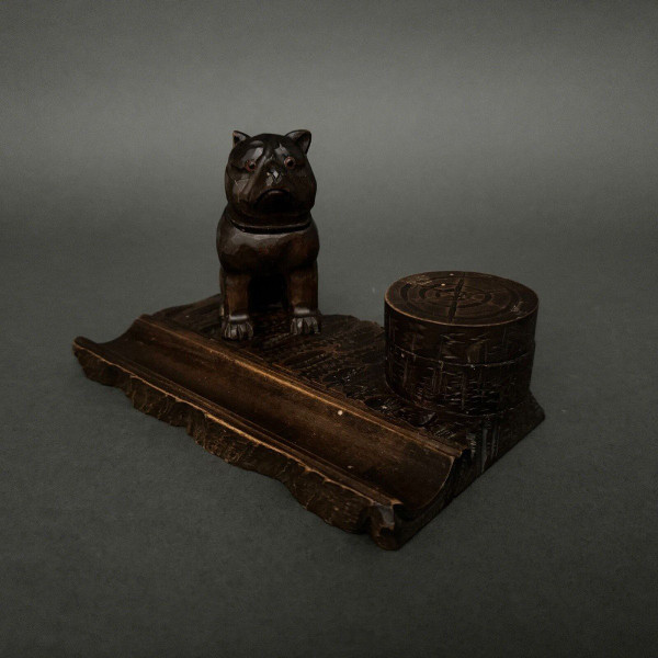 Black Forest Bulldog inkwell Black Forest 1900