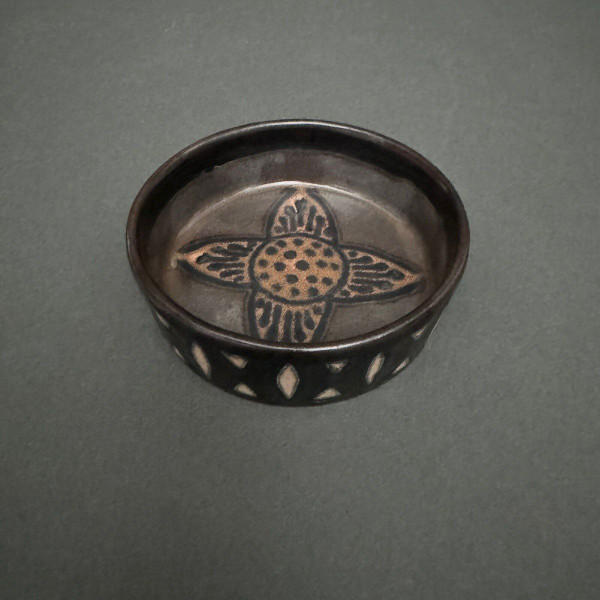 Odetta stoneware bowl with geometric design by HB Quimper