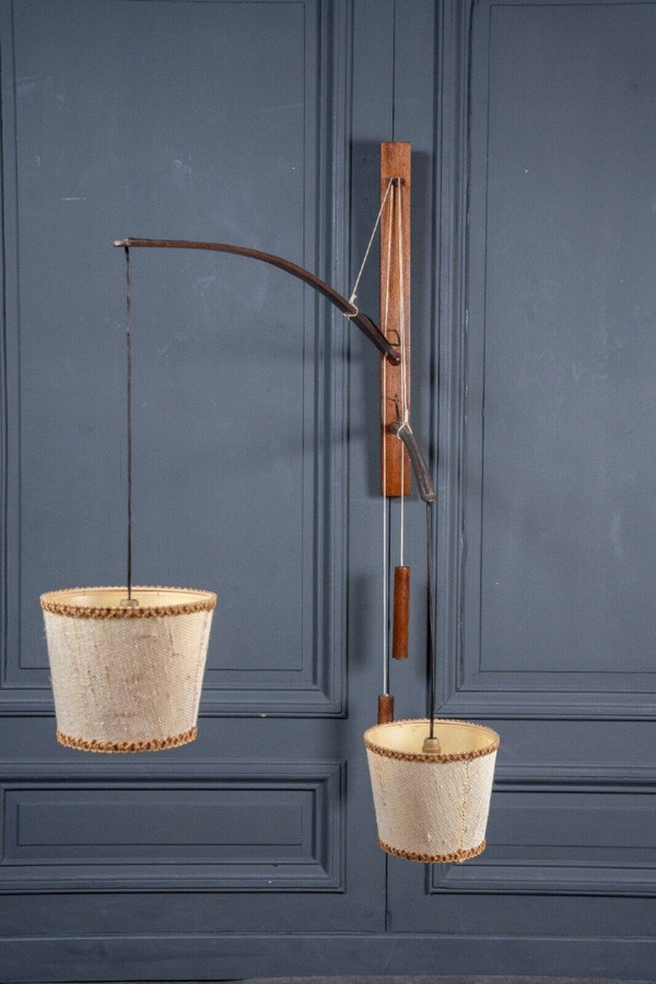 Wall lamp with counterweight Ruprecht Skrip Skrip Leuchten 2 arms