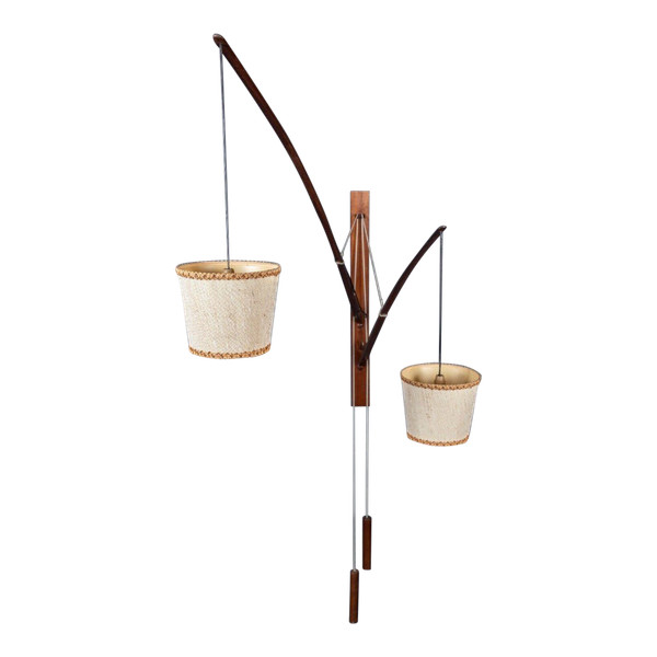 Wall lamp with counterweight Ruprecht Skrip Skrip Leuchten 2 arms