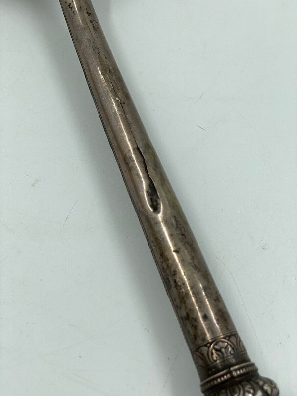 Silver spoon China with foliage decoration late 19th century