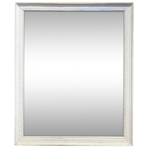Miroir style Louis XVI blanc 