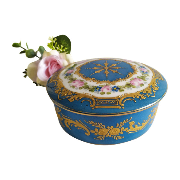 Hand Painted Porcelain Candy Box Manufacture Rebais