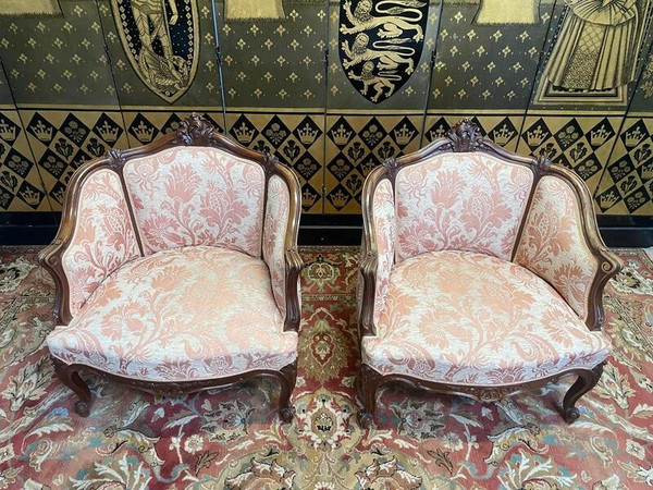 Paire de fauteuils Louis XV - Rocailles