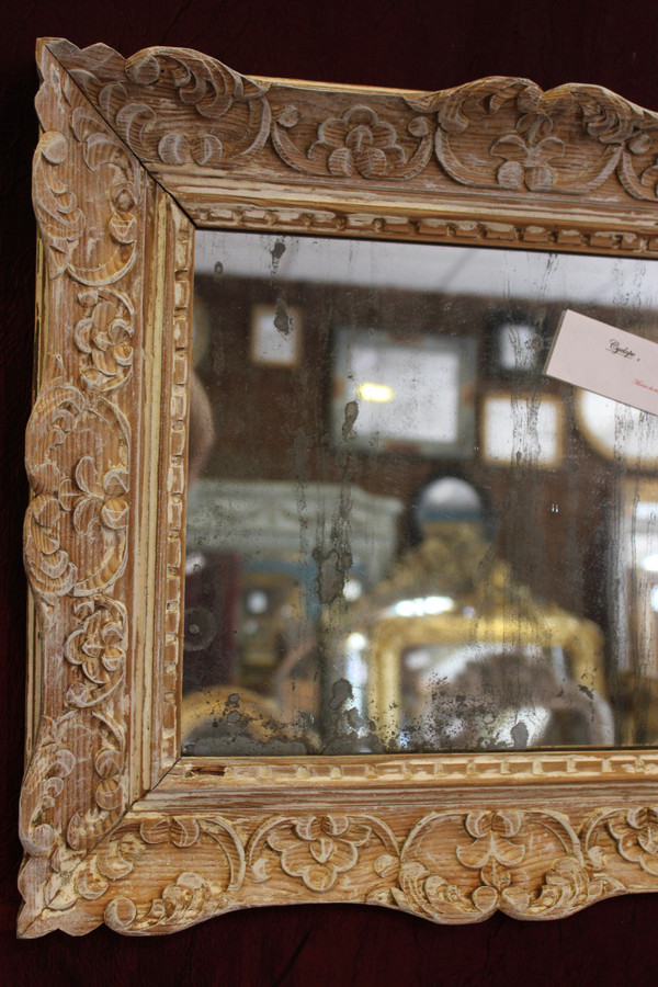 42 X 49 Cm Antique Mirror, Montparnasse Antique Frame, Mercury Glass