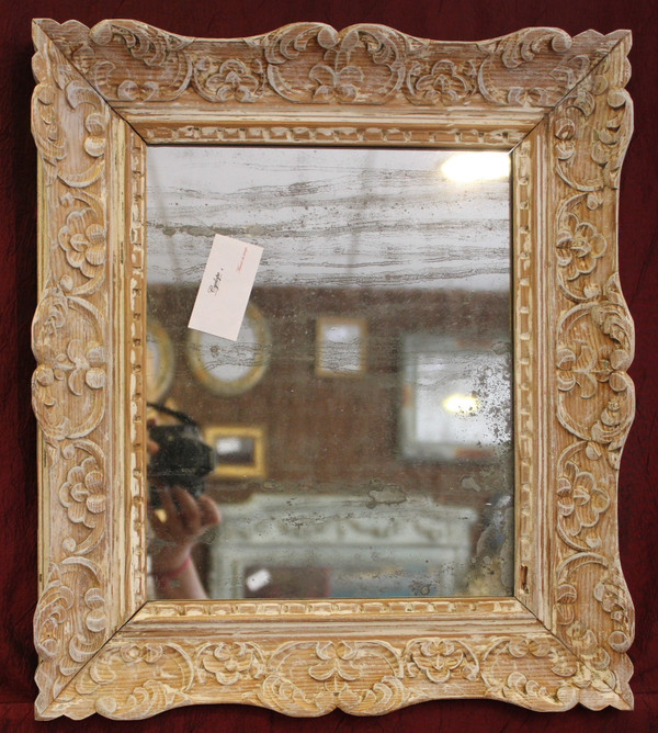 42 X 49 Cm Antique Mirror, Montparnasse Antique Frame, Mercury Glass