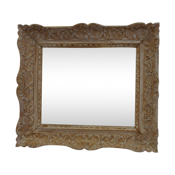 42 X 49 Cm Antique Mirror, Montparnasse Antique Frame, Mercury Glass
