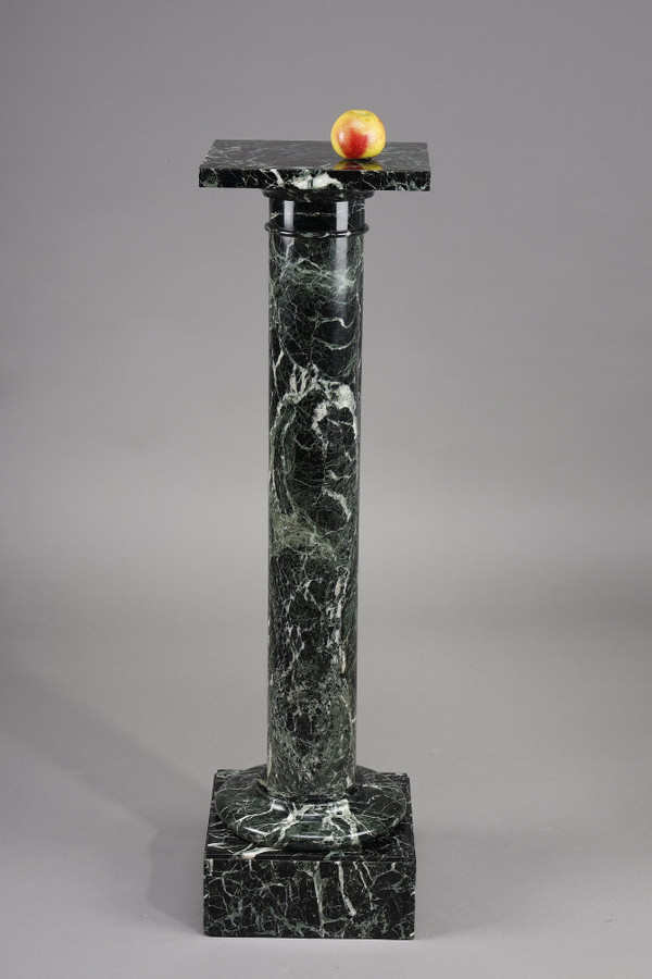 Column in Vert de Mer marble